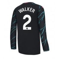 Manchester City Kyle Walker #2 Tredjeställ 2023-24 Långärmad